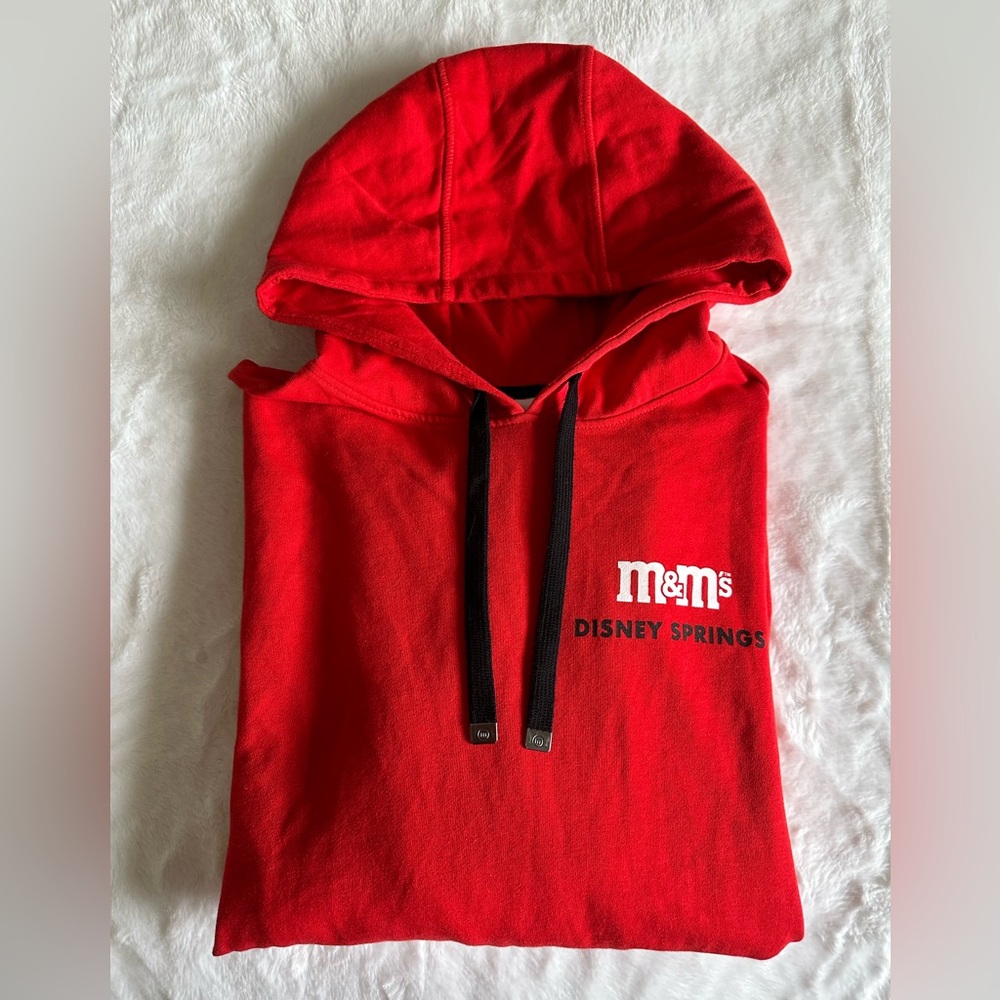 M&M’s Disney Springs Women’s Red Hoodie Size 2XL